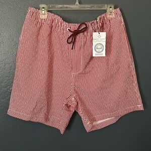 Seersucker swim shorts